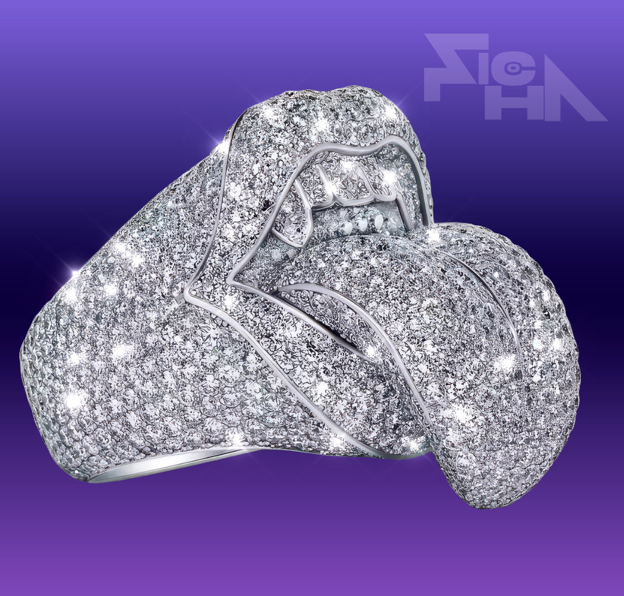 [POR ENCARGO] Anillo Plata Ley 925 Chapado en platino [Flow Lengua]